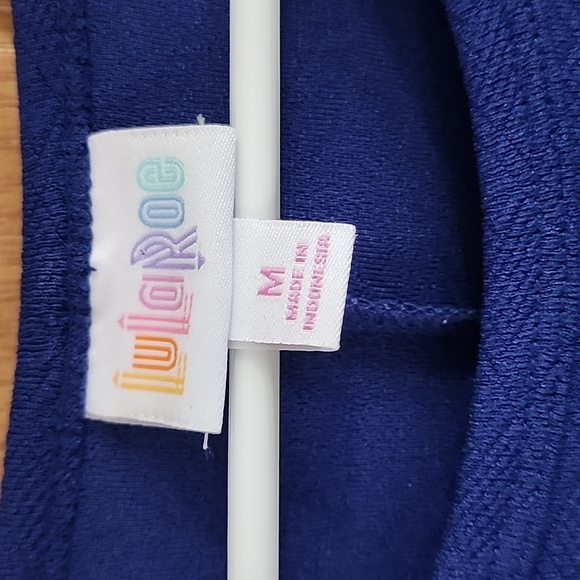 LuLaRoe Carly Blue Dress Size Medium - Picture 3 of 4